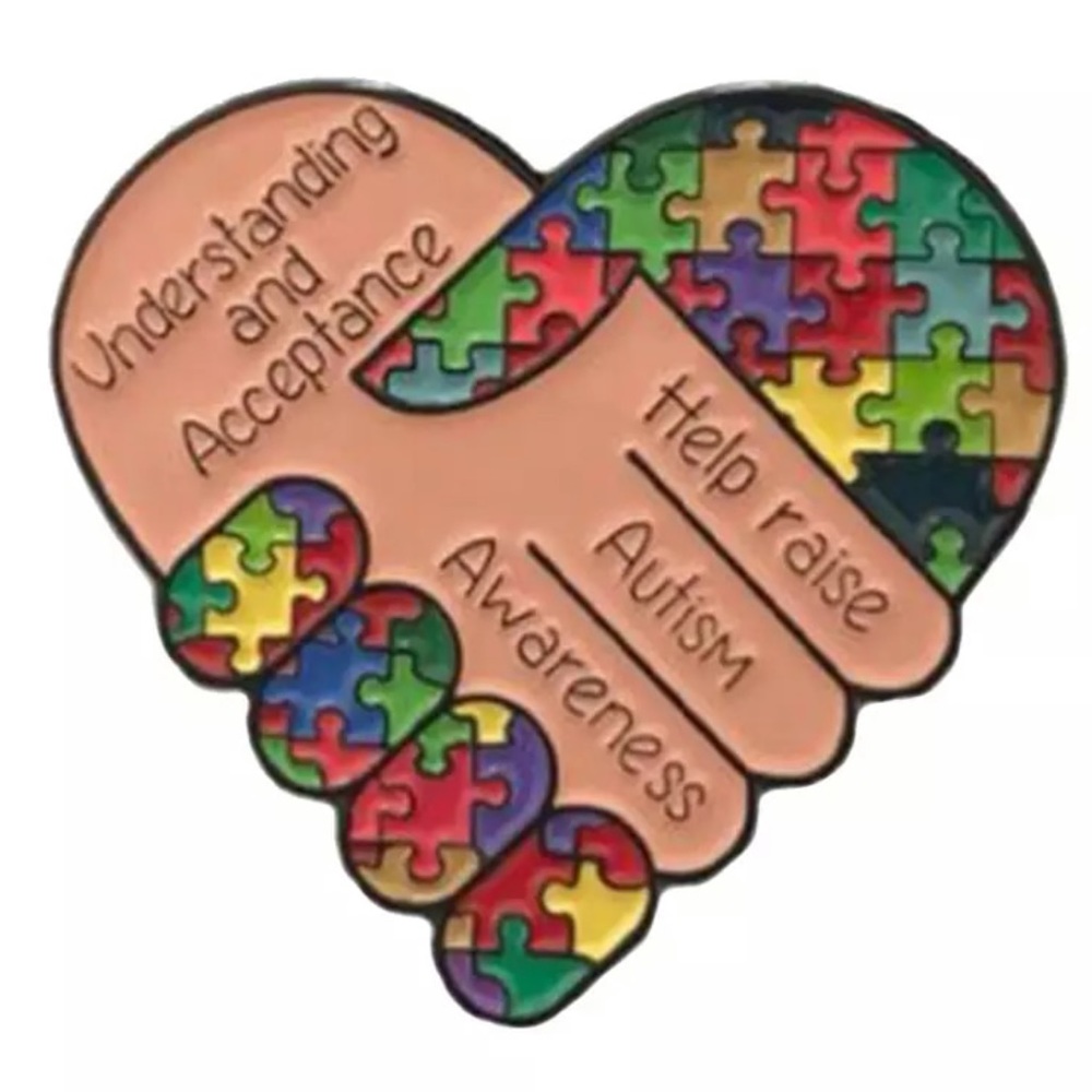 Autism Awareness Pin Acceptance Understanding NeuroDiversity Stigma